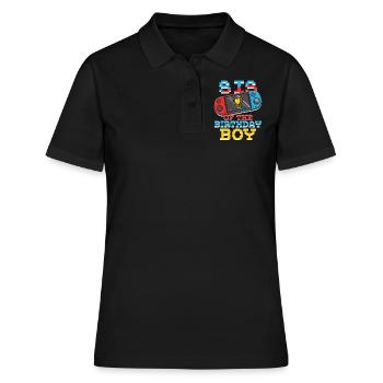 Sis Of Gamer Amateur de jeux vidéo Gamer - Polo Femme - noir - Devant - Ailine (174cm)