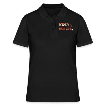 Kind Cool Peace Kindness Awareness Unity Day - Frauen Polo Shirt - Schwarz - Vorne - Ailine (174cm)