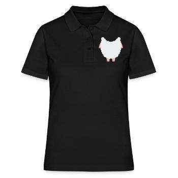 Drôle de costume de mouton animal pour Halloween - Polo Femme - noir - Devant - Ailine (174cm)