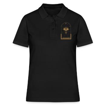 Judgement Eye Skeleton Tarot Card Halloween - Frauen Polo Shirt - Schwarz - Vorne - Ailine (174cm)