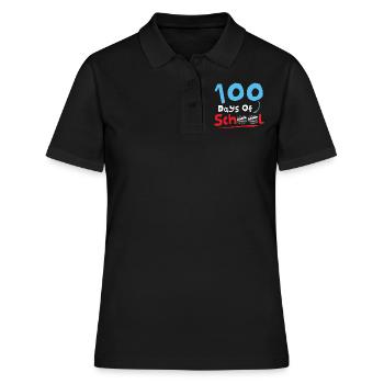 Hockey Happy 100th Day 100 Days Of School - Women's Polo Shirt - black - Front - Ailine (174cm)