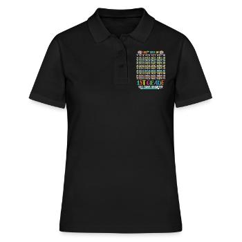 Smarter 100th Tage der 1. Klasse 100 Tag der Schule - Frauen Polo Shirt - Schwarz - Vorne - Ailine (174cm)