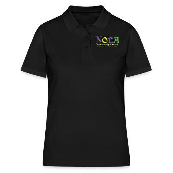 New Orleans Festival Parade Beads Mardi Gras - Frauen Polo Shirt - Schwarz - Vorne - Ailine (174cm)