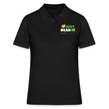 Festival Parade Just Bead It Mardi Gras - Frauen Polo Shirt - Schwarz - Vorne - Ailine (174cm)