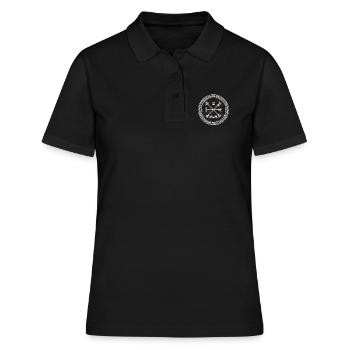 Vegvisir Wikinger Kompass Rune Futhark Kreis Nord - Frauen Polo Shirt - Schwarz - Vorne - Ailine (174cm)