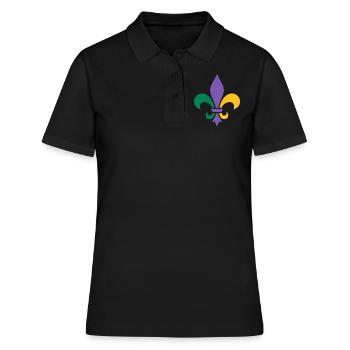 Mardi Gras - Frauen Polo Shirt - Schwarz - Vorne - Ailine (174cm)