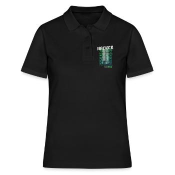 Anonymous, hacker - Women's Polo Shirt - black - Front - Ailine (174cm)
