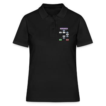 Résolution de problème - Polo Femme - noir - Devant - Ailine (174cm)