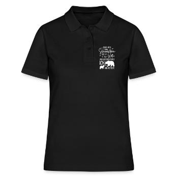 So viele Schwestern Eisbären Beste große Schwester - Frauen Polo Shirt - Schwarz - Vorne - Ailine (174cm)