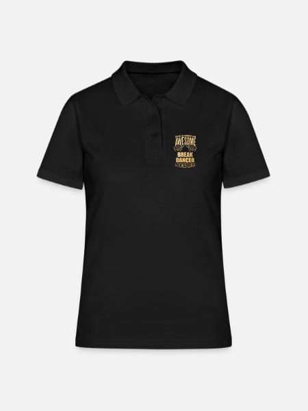 Breakdancer Breakdancer Breakdancer - Polo Femme - noir