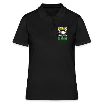 Golf - Armes de destruction de l’herbe - Polo Femme - noir - Devant - Ailine (174cm)
