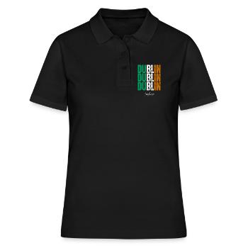 Dublin Irlande, souvenir de Dublin - Polo Femme - noir - Devant - Ailine (174cm)
