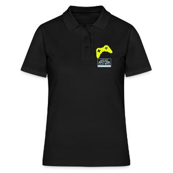Gamer Nostalgie: On Vieillit - Polo Femme - noir - Devant - Ailine (174cm)