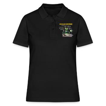 Kernenergie Spruch für Kernenergie - Frauen Polo Shirt - Schwarz - Vorne - Ailine (174cm)