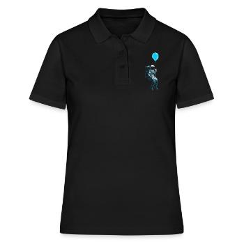 Ballon astronaute astronaute astronaute - Polo Femme - noir - Devant - Ailine (174cm)