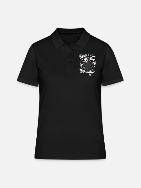 Skateboard Grim Reaper – Skate or Die - Polo Femme - noir