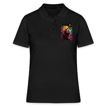 Die atomare Alien Säure Schnecke - Frauen Polo Shirt - Schwarz - Vorne - Ailine (174cm)