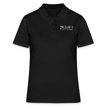 Cet endroit est horrible - Polo Femme - noir - Devant - Ailine (174cm)