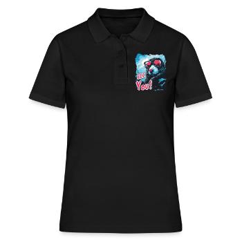 Goodbye, the cool blind mole - Women's Polo Shirt - black - Front - Ailine (174cm)