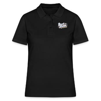 bons moments bons moments rétro vintage cadeau - Polo Femme - noir - Devant - Ailine (174cm)