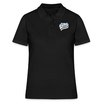 Funky retro schrift funky stuff geschenk funk - Frauen Polo Shirt - Schwarz - Vorne - Ailine (174cm)