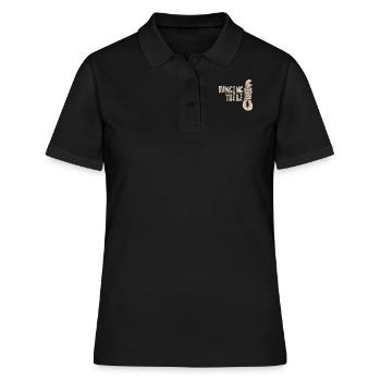 Galgen humor pech schwarzer humor Geschenk henker - Frauen Polo Shirt - Schwarz - Vorne - Ailine (174cm)
