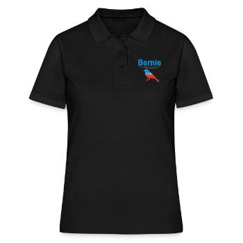 Bernie Sanders Président des élections BlueBird 2020 - Polo Femme - noir - Devant - Ailine (174cm)