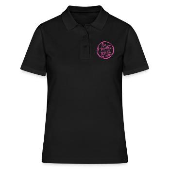 Brautjungfer Trauzeugin Geschenk - Frauen Polo Shirt - Schwarz - Vorne - Ailine (174cm)