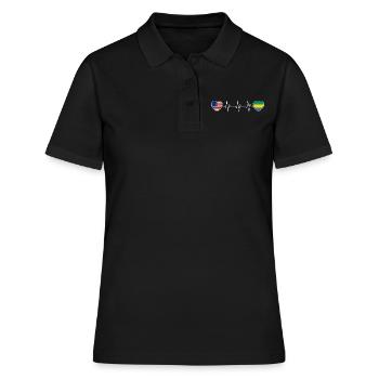 Gabon - Women's Polo Shirt - black - Front - Ailine (174cm)
