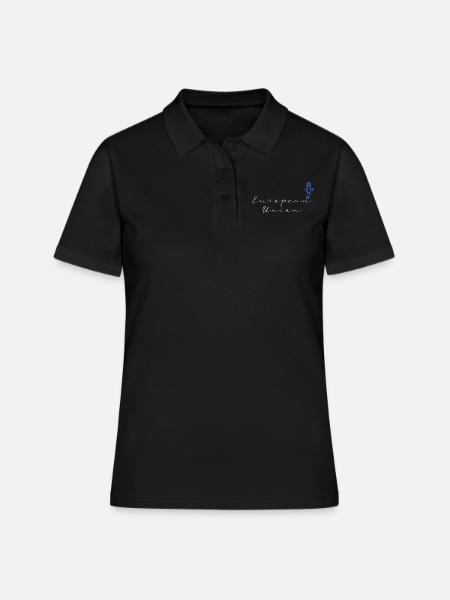 Union européenne - Polo Femme - noir