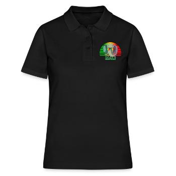 Mali - Frauen Polo Shirt - Schwarz - Vorne - Ailine (174cm)