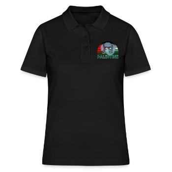 Palestine - Polo Femme - noir - Devant - Ailine (174cm)