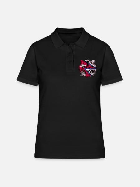Nepal - Frauen Polo Shirt - Schwarz