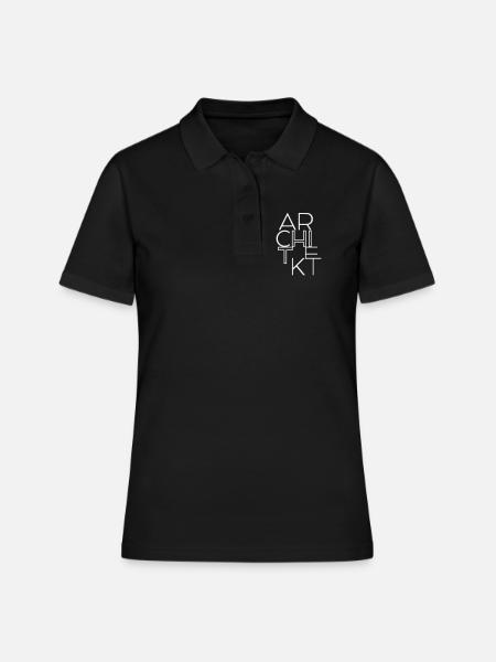 Architekt minimalistisch und Bauhaus inspiriert - Frauen Polo Shirt - Schwarz