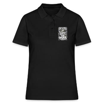 Achievement Unlocked Gamer Life - Frauen Polo Shirt - Schwarz - Vorne - Ailine (174cm)