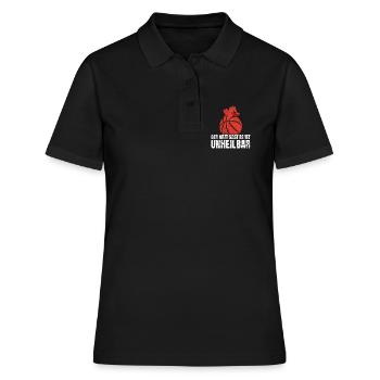 Basketball Frequenz - Frauen Polo Shirt - Schwarz - Vorne - Ailine (174cm)