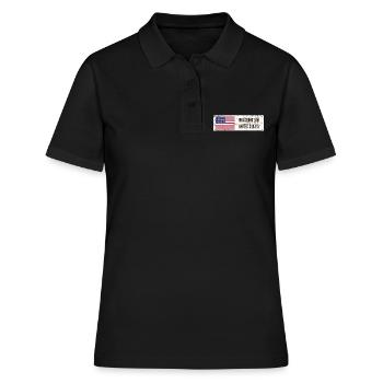 Washington, Vereinigte Staaten - Frauen Polo Shirt - Schwarz - Vorne - Ailine (174cm)