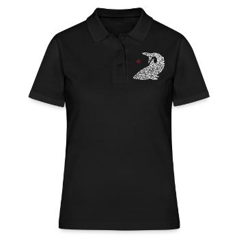 Great White Shark Pattern - Women's Polo Shirt - black - Front - Ailine (174cm)