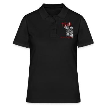 Thor - Gott des Donners - Frauen Polo Shirt - Schwarz - Vorne - Ailine (174cm)