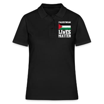 Palestinian Lives Matter - Frauen Polo Shirt - Schwarz - Vorne - Ailine (174cm)