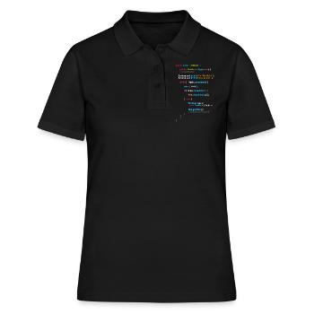 Program Code - The Best | Code - Women's Polo Shirt - black - Front - Ailine (174cm)