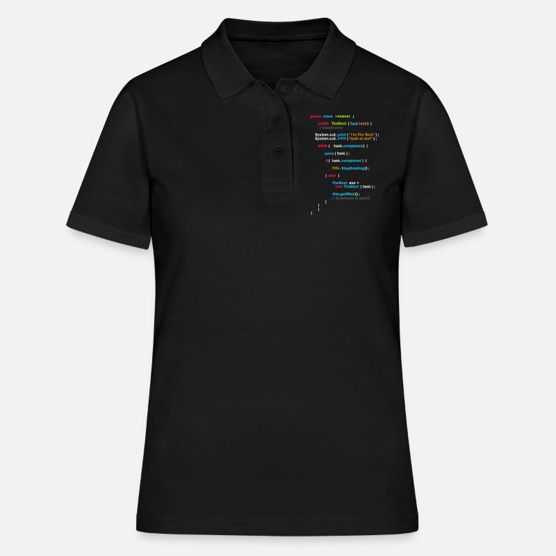 Programm Code - The Best | Code - Frauen Polo Shirt - Schwarz