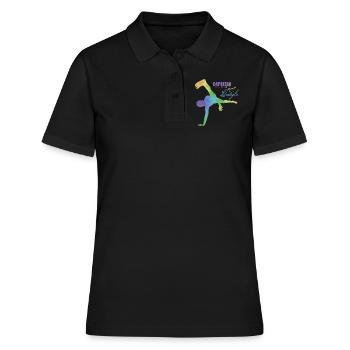 Capoeira - Polo Femme - noir - Devant - Ailine (174cm)