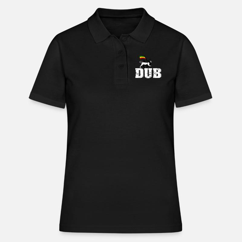 Dub Reggae Lion - Women's Polo Shirt - black