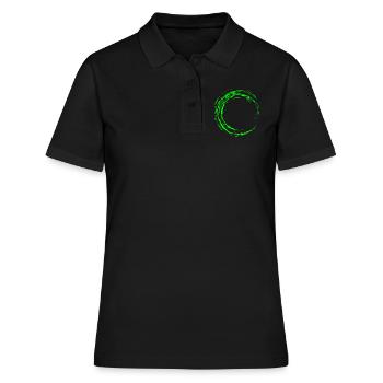 Cercle vert brosse - Polo Femme - noir - Devant - Ailine (174cm)