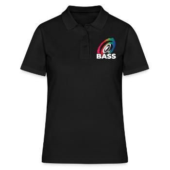 Music Bass Dubstep Music Musicstar bassist DJ - Women's Polo Shirt - black - Front - Ailine (174cm)