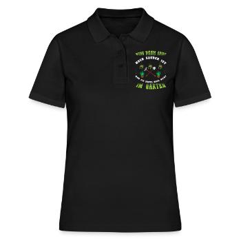 Wenn Dieses Shirt Sauber Ist War Ich Noch Nicht Im - Frauen Polo Shirt - Schwarz - Vorne - Ailine (174cm)