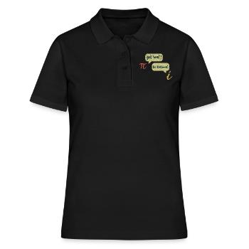 Drôle Math Meme Mars Math Vacances Mathématiques Pi - Polo Femme - noir - Devant - Ailine (174cm)