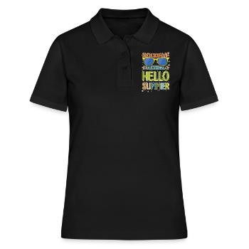 Bye Preschool Happy Last Class Teacher Student - Women's Polo Shirt - black - Front - Ailine (174cm)