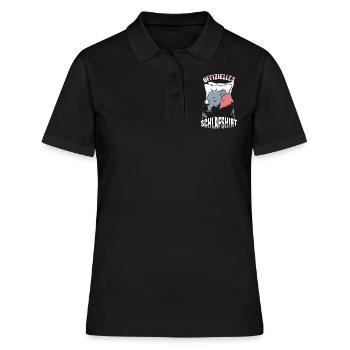 My official sleep shirt Faulenzer - Women's Polo Shirt - black - Front - Ailine (174cm)
